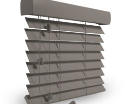 Elektrische Holzjalousie für die Fensternische