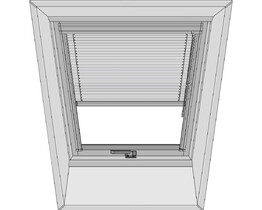 Jalousie für Dachfenster FAKRO AJP 66x98 in weiß