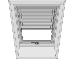 Jalousie für Dachfenster FAKRO AJP 55x98 silber