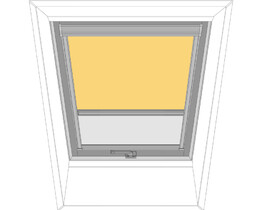 Innenrollo für Dachfenster FAKRO ARP 243 gelb